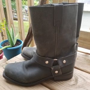 H&H leather steel toe boots